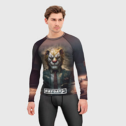 Рашгард мужской Payday 3 lion, цвет: 3D-принт — фото 2