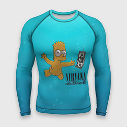 Рашгард мужской Nirvana - Simpson, цвет: 3D-принт