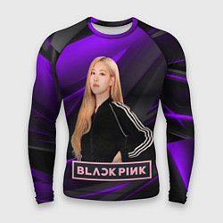 Рашгард мужской Rose Blackpink, цвет: 3D-принт