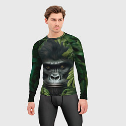 Рашгард мужской Горилла в джунгях, цвет: 3D-принт — фото 2