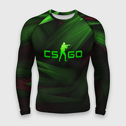 Рашгард мужской CS GO green logo, цвет: 3D-принт