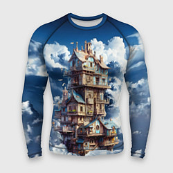 Рашгард мужской Сказочный дом в облаках, цвет: 3D-принт