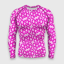Рашгард мужской Логотип Барби - буква B, цвет: 3D-принт
