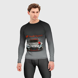 Рашгард мужской Audi sport - racing car - extreme, цвет: 3D-принт — фото 2