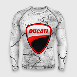 Рашгард мужской Ducati - потресканная земля, цвет: 3D-принт