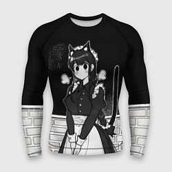 Рашгард мужской Коми сан у школьной доски, цвет: 3D-принт