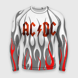 Рашгард мужской Acdc пламя, цвет: 3D-принт