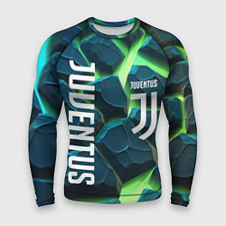 Рашгард мужской Juventus green neon, цвет: 3D-принт