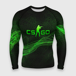 Мужской рашгард CSGO green abstract