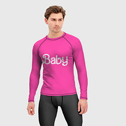 Рашгард мужской Барби ребенок, цвет: 3D-принт — фото 2