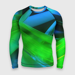Мужской рашгард Blue green abstract