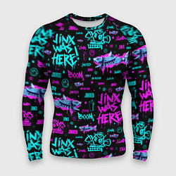 Мужской рашгард Jinx Arcane pattern neon