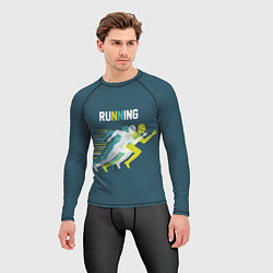 Рашгард мужской Бег, цвет: 3D-принт — фото 2