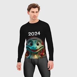 Рашгард мужской Дракон символ года 2024, цвет: 3D-принт — фото 2