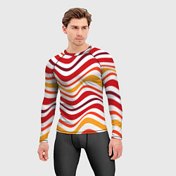 Рашгард мужской Модные линии, цвет: 3D-принт — фото 2