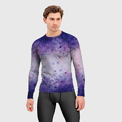 Рашгард мужской Абстракция - purple scales, цвет: 3D-принт — фото 2