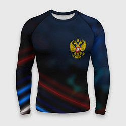 Рашгард мужской Спортивная россия герб, цвет: 3D-принт
