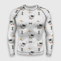 Мужской рашгард Гусь и фигуры