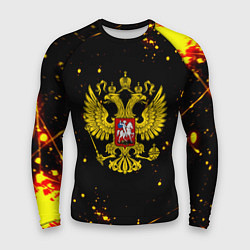 Рашгард мужской СССР жёлтые краски, цвет: 3D-принт