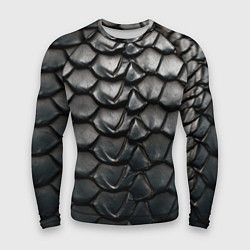 Мужской рашгард Текстура черного дракона