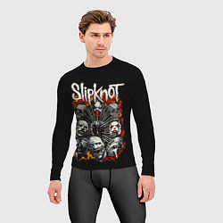 Рашгард мужской Slipknot метал-группа, цвет: 3D-принт — фото 2
