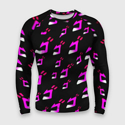 Мужской рашгард JoJos Bizarre neon pattern logo