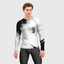 Рашгард мужской Juventus sport color black, цвет: 3D-принт — фото 2