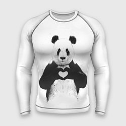 Рашгард мужской Panda love, цвет: 3D-принт