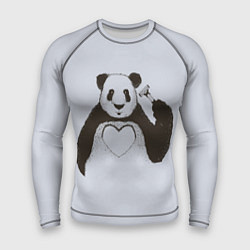 Рашгард мужской Panda love art, цвет: 3D-принт
