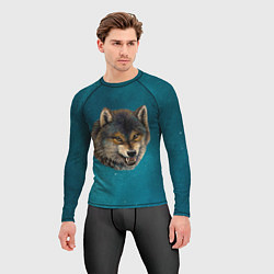 Рашгард мужской Оскал волка, цвет: 3D-принт — фото 2