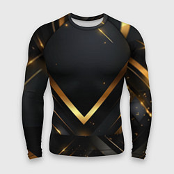 Мужской рашгард Gold luxury black abstract