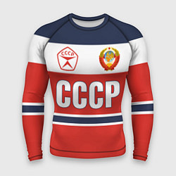 Рашгард мужской Союз Советских Социалистических Республик - СССР, цвет: 3D-принт