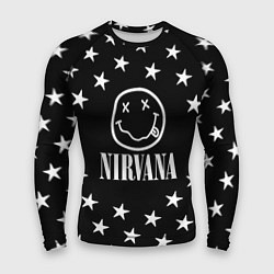 Рашгард мужской Nirvana stars steel, цвет: 3D-принт