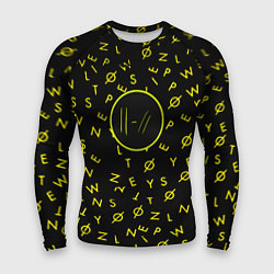 Рашгард мужской Twenty one pilots pattern rock yellow, цвет: 3D-принт