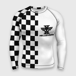 Мужской рашгард Helldivers 2: Chess Logo