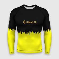 Рашгард мужской Binance биржа краски, цвет: 3D-принт