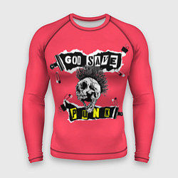 Рашгард мужской God save pank, цвет: 3D-принт