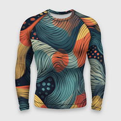 Мужской рашгард Волны линиями
