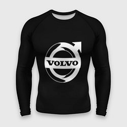 Рашгард мужской Volvo white logo, цвет: 3D-принт