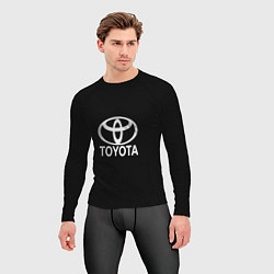 Рашгард мужской Toyota white logo, цвет: 3D-принт — фото 2