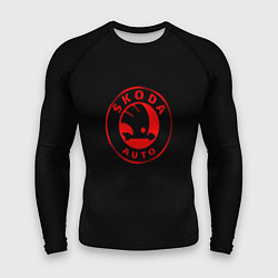 Рашгард мужской Skoda red logo, цвет: 3D-принт