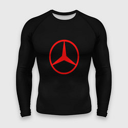 Рашгард мужской Mercedes logo red, цвет: 3D-принт