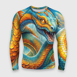 Рашгард мужской Большая мифологическая змея, цвет: 3D-принт