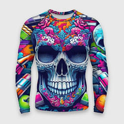 Рашгард мужской Ai art skull - graffiti, цвет: 3D-принт
