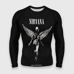Рашгард мужской Nirvana album, цвет: 3D-принт