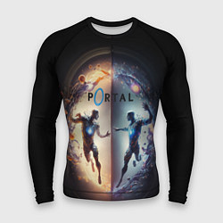 Рашгард мужской Люди в портале, цвет: 3D-принт