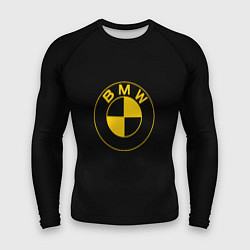 Рашгард мужской BMW logo yellow, цвет: 3D-принт