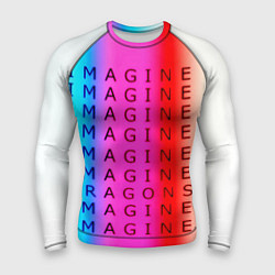 Рашгард мужской Imagine Dragons neon rock, цвет: 3D-принт