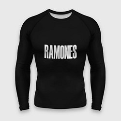 Рашгард мужской Ramones white logo, цвет: 3D-принт