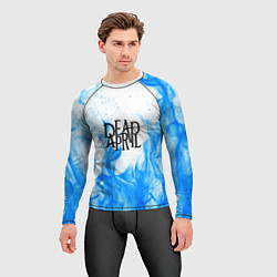 Рашгард мужской Dead by april fire blue, цвет: 3D-принт — фото 2